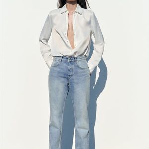 Zara Slim Satin Shirt - worn once!